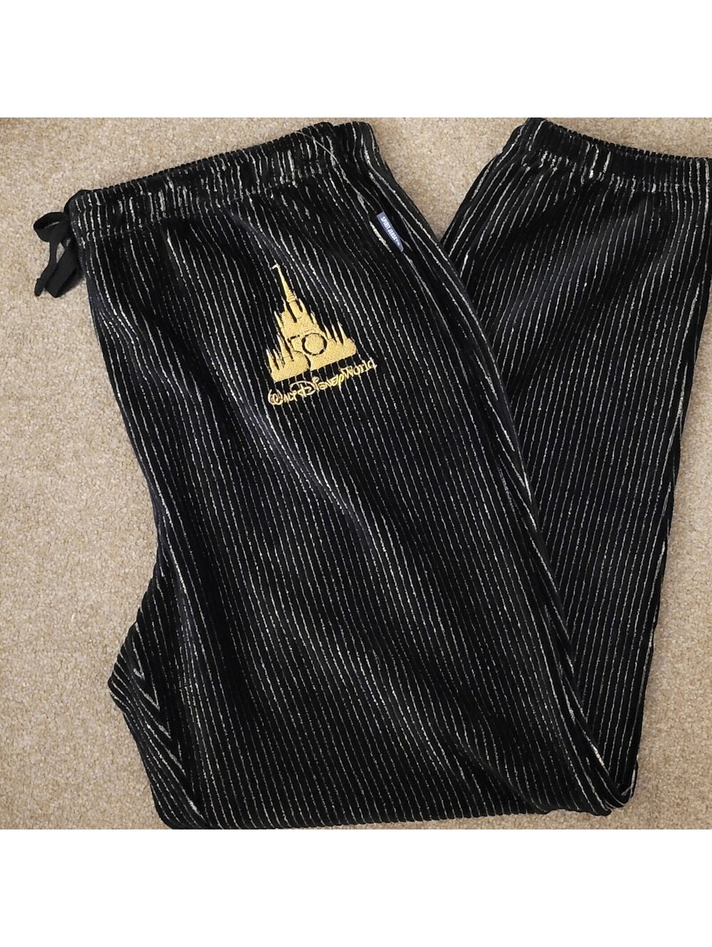 Disney Parks 50th Anniversary Luxe Spirit Jersey Stretch Corduroy Sweatpants XL